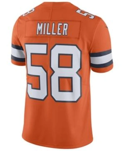 Shop Nike Men's Von Miller Denver Broncos Limited Color Rush Jersey In Orange