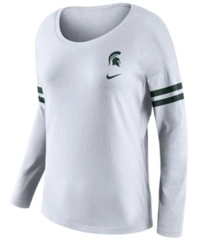 Shop Nike Women's Michigan State Spartans Tailgate T-shirt In White
