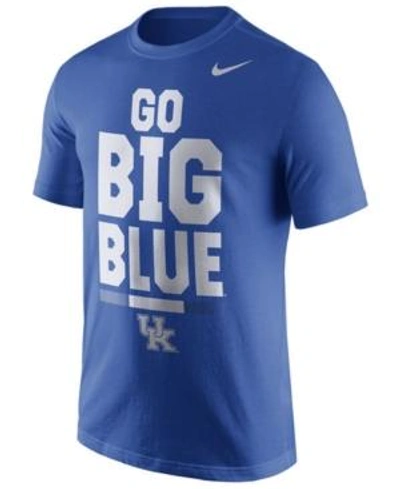Shop Nike Men's Kentucky Wildcats Verbiage T-shirt In Royalblue