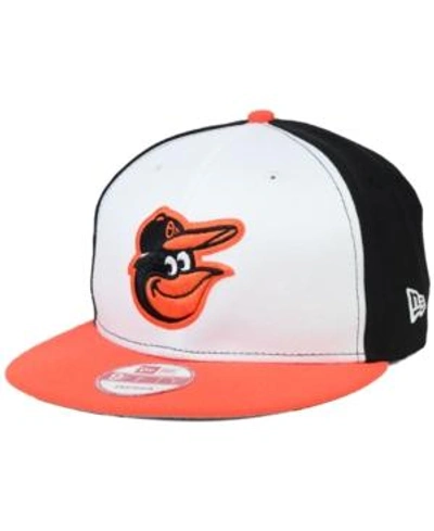 Shop New Era Baltimore Orioles 2-tone Link 9fifty Snapback Cap In Orange/black/white