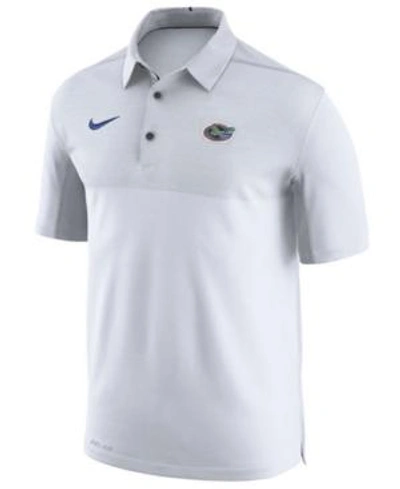 Shop Nike Men's Florida Gators Elite Coaches Polo In White