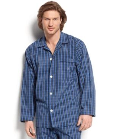 Shop Polo Ralph Lauren Men's Harwich Plaid 100% Cotton Long-sleeved Pajama Top