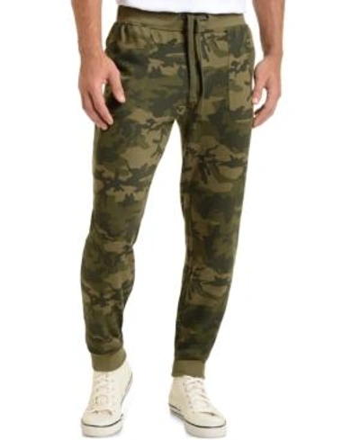 Shop 2(x)ist Athleisure Men's Terry Jogger Sweatpants In Olive Camo