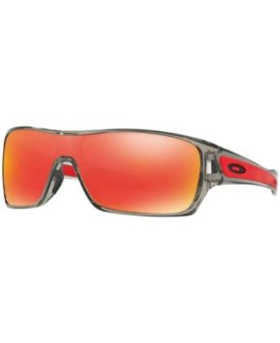 Shop Oakley Turbine Rotor Sunglasses, Oo9307 In Grey/red Mirror