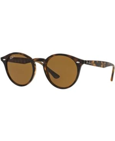 Shop Ray Ban Ray-ban Polarized Sunglasses, Rb2180 In Tortoise/brown Polar
