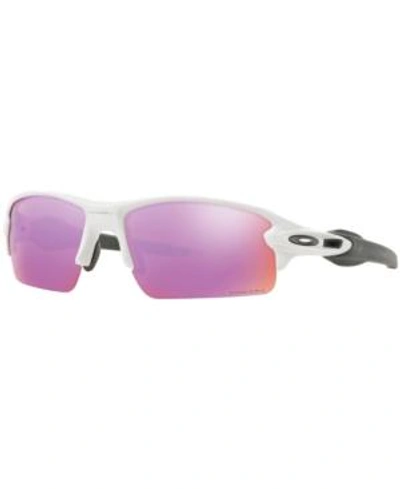 Shop Oakley Flak 2.0 Prizm Golf Sunglasses, Oo9295 In White Shiny/pink