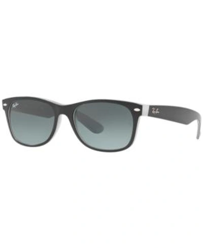 Shop Ray Ban Ray-ban New Wayfarer Sunglasses, Rb34292132 58 In Matte Black/grey Grad