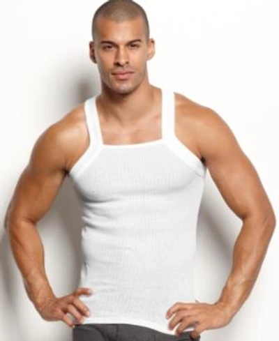 Shop 2(x)ist Men's Essential 2 Pack Square-cut Tank In White