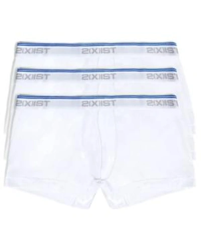 Shop 2(x)ist Men's Cotton Stretch 3 Pack No-show Trunk In White