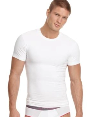Shop 2(x)ist Men's Shapewear Crew Neck T Shirt In White