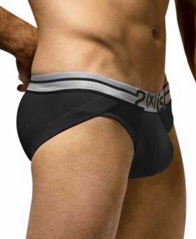 Shop 2(x)ist Men's Underwear, Dual Lifting No Show Tagless Brief In Black