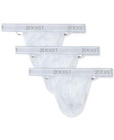 Shop 2(x)ist Men's 3-pk. Cotton Essential Y-back Thongs In White
