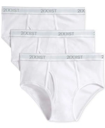 Shop 2(x)ist Fly Front Men's Cotton Briefs, 3-pack In White New
