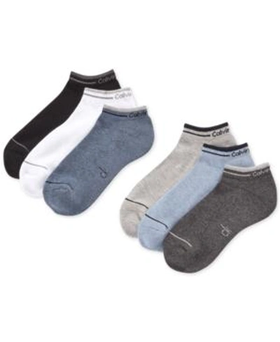 Shop Calvin Klein Six-pack Back Tab Ankle Socks In Multi Assorted