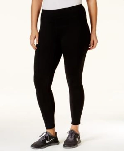 Shop Calvin Klein Performance Plus Size Leggings In Black