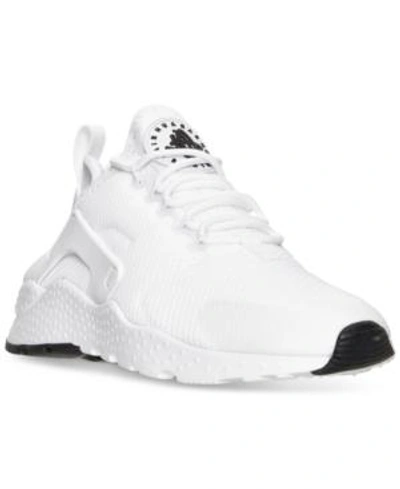 Shop Nike Women's Air Huarache Run Ultra Running Sneakers From Finish Line In White/white-white-black