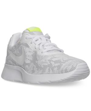 nike women's tanjun casual sneakers from finish line