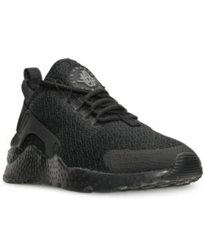 Shop Nike Women's Air Huarache Run Ultra Running Sneakers From Finish Line In Black/black-dk Grey