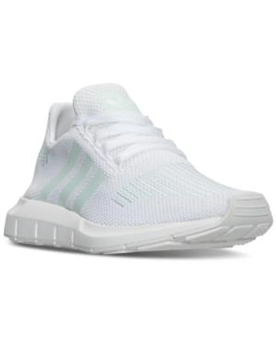 Shop Adidas Originals Adidas Women's Swift Run Casual Sneakers From Finish Line In White/grey