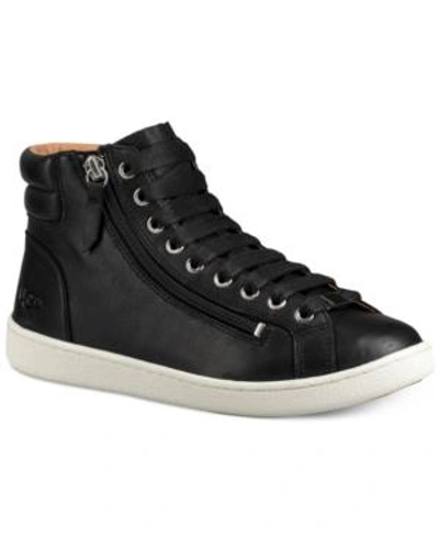 Shop Ugg Women's Olive Lace-up Sneakers In Black