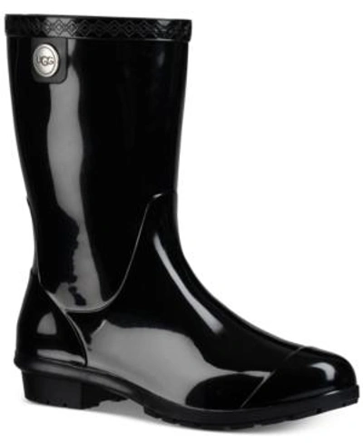 Shop Ugg Women's Sienna Mid Calf Rain Boots In Black