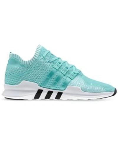 Shop Adidas Originals Adidas Women's Eqt Support Adv Primeknit Casual Athletic Sneakers From Finish Line In Energy Aqua/core White