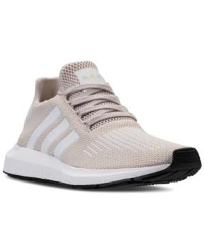 Shop Adidas Originals Adidas Women's Swift Run Casual Sneakers From Finish Line In Clear Brown/white