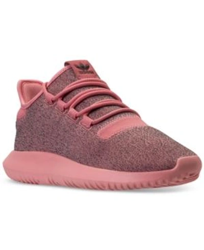 Shop Adidas Originals Adidas Women's Tubular Shadow Casual Sneakers From Finish Line In Tactile Rose