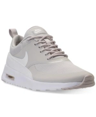 Shop Nike Women's Air Max Thea Running Sneakers From Finish Line In Light Bone/sail
