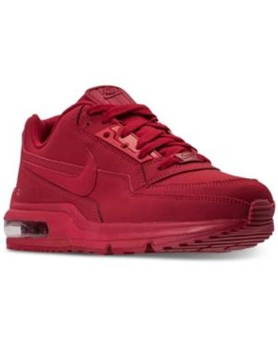 Shop Nike Men's Air Max Ltd 3 Running Sneakers From Finish Line In Gym Red/gym Red