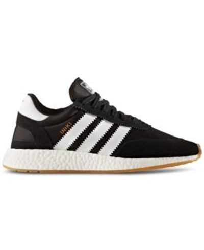 Shop Adidas Originals Adidas Men's Iniki Runner Casual Sneakers From Finish Line In Core Black/footwear White