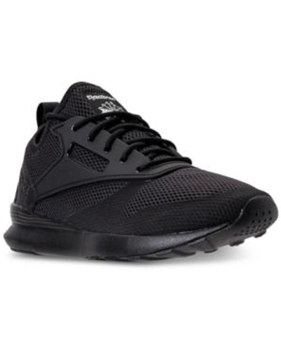 Shop Reebok Men's Zoku Runner Hm Casual Sneakers From Finish Line In Black/black
