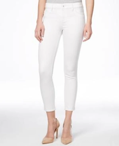 Shop Dl 1961 Florence Crop Mid Rise Instascuplt Skinny Jeans In Porcelain