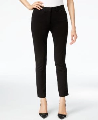 Shop Calvin Klein Slim-leg Ankle Pants In Black