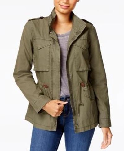Shop Levi's Women's Lightweight Cotton Field Jacket In Army Green
