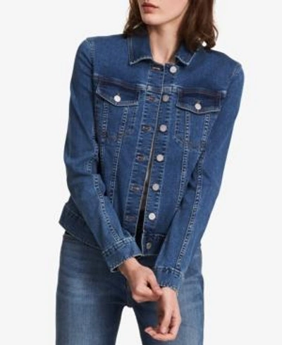 Shop Calvin Klein Jeans Est.1978 Denim Jacket In Moonlight
