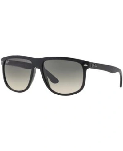 Ray Ban Sunglasses Man Boyfriend - Black Frame Grey Lenses 56-15 In Black