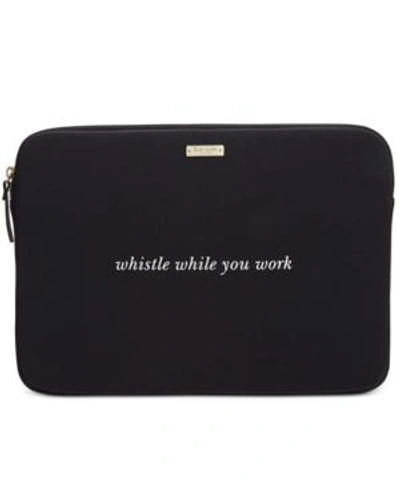 Shop Kate Spade New York Neoprene Sleeve Laptop Case In Black