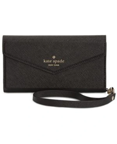 Shop Kate Spade New York Envelope Wristlet In Black