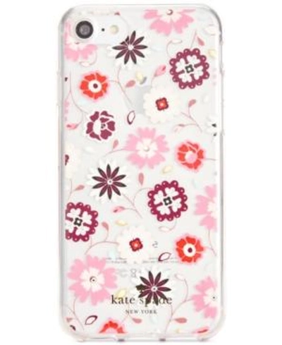 Shop Kate Spade New York Jeweled Casa Flora Clear Iphone 7 Case In Clear Multi