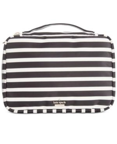 Shop Kate Spade New York Classic Baylor Cosmetic Bag In Black/clotted Cream