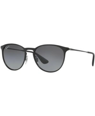 Shop Ray Ban Ray-ban Polarized Sunglasses , Rb3539 Erika Metal In Black/grey Gradient Polar
