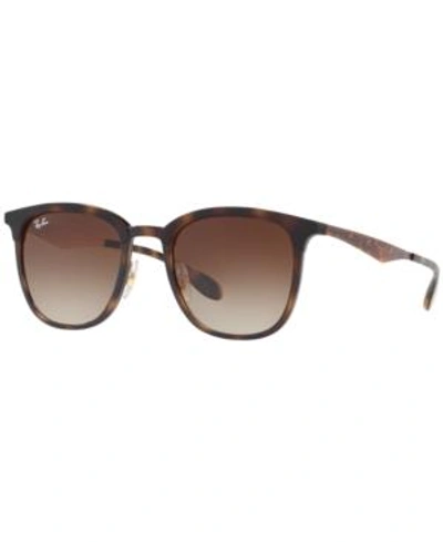Shop Ray Ban Ray-ban Sunglasses, Rb4278 In Tortiose Matte/brown Gradient