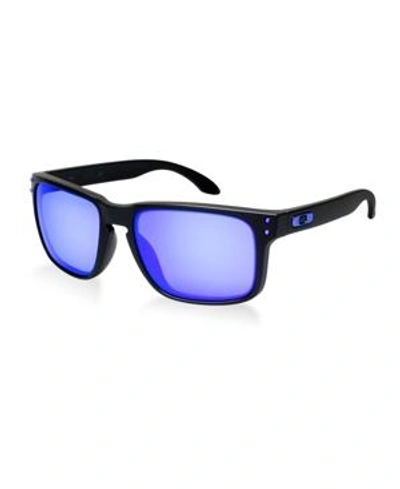 Shop Oakley Sunglasses, Oo9102 Holbrook In Black/purple