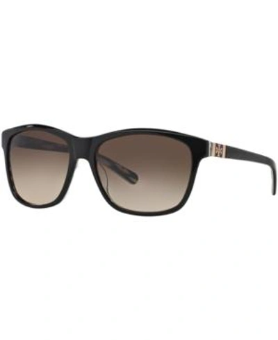 Shop Tory Burch Sunglasses, Ty7031 In Black/brown