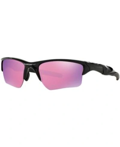 Shop Oakley Half Jacket 2.0 Prizm Golf Sunglasses, Oo9154 In Black Shiny/pink Mirror