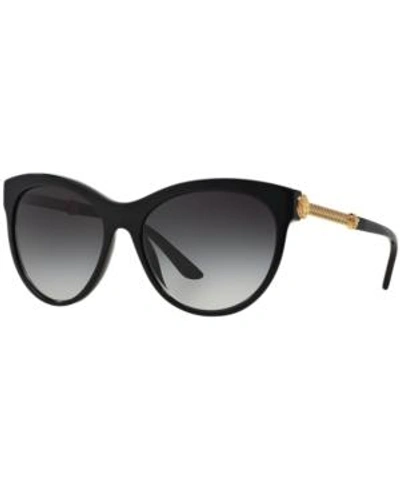 Shop Versace Sunglasses, Ve4292 In Black/grey Gradient