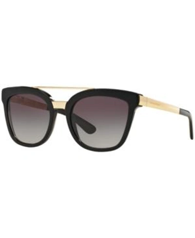Shop Dolce & Gabbana Sunglasses, Dg4269 In Black/grey Gradient