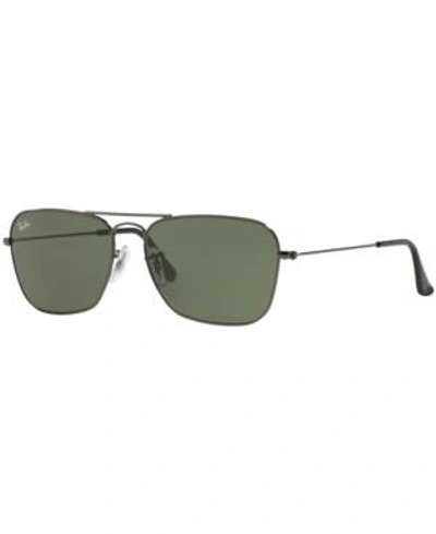 Shop Ray Ban Ray-ban Sunglasses, Rb3136 55 In Gunmetal/green