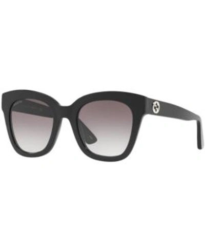 Shop Gucci Sunglasses, Gg0029s In Black/grey Gradient
